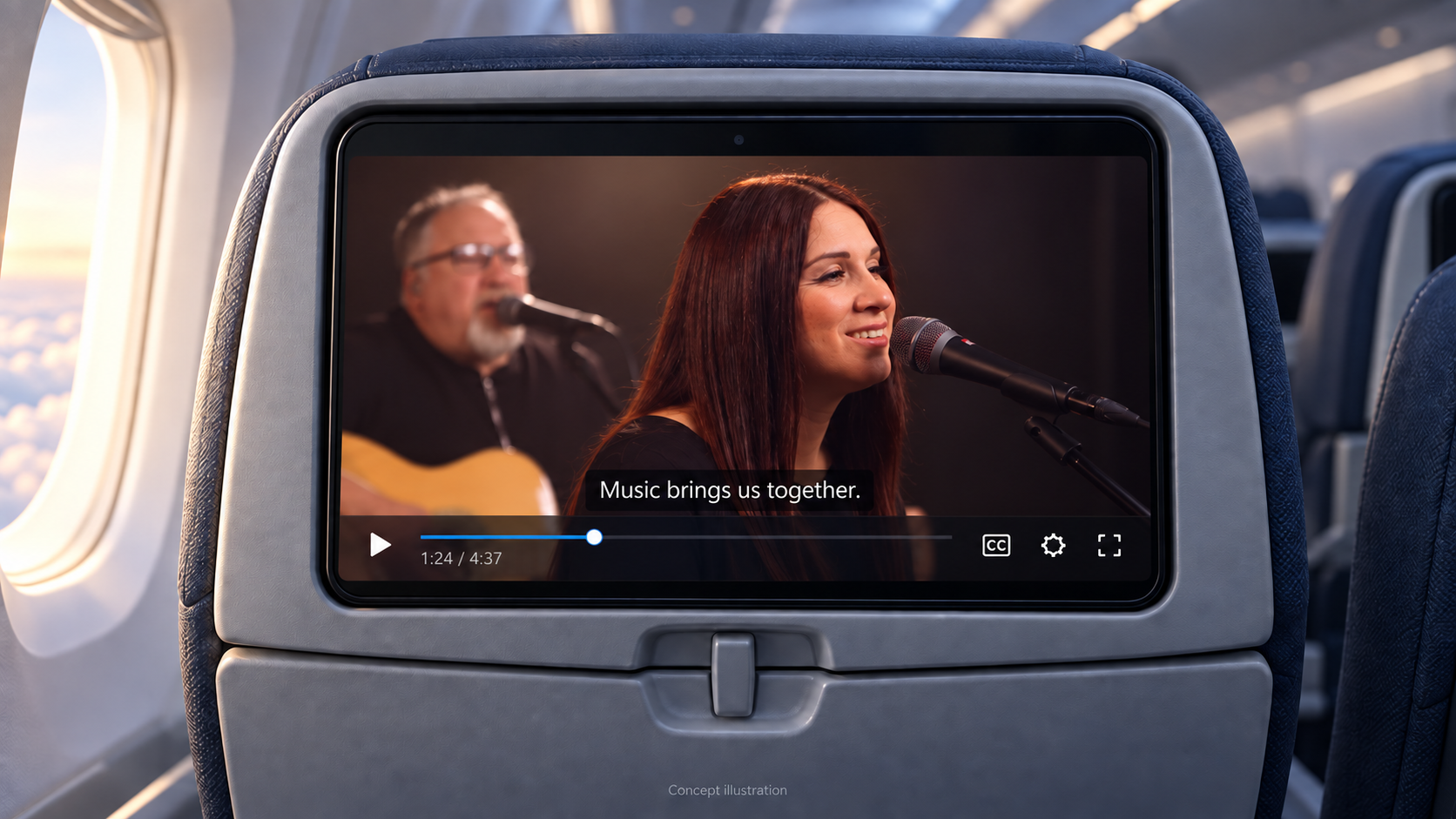 Aircraft seatback displays